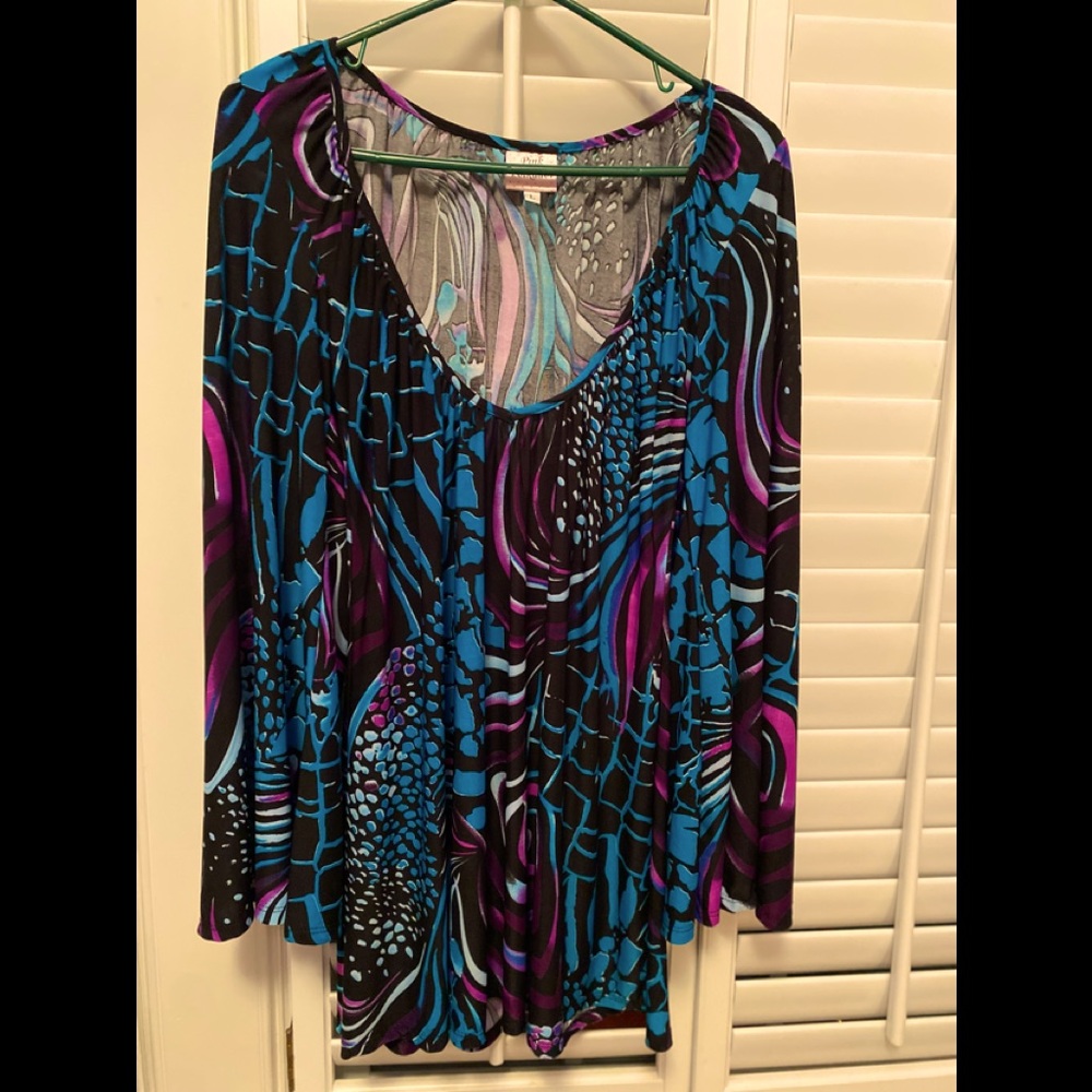 Size large mult colored tunic/dress